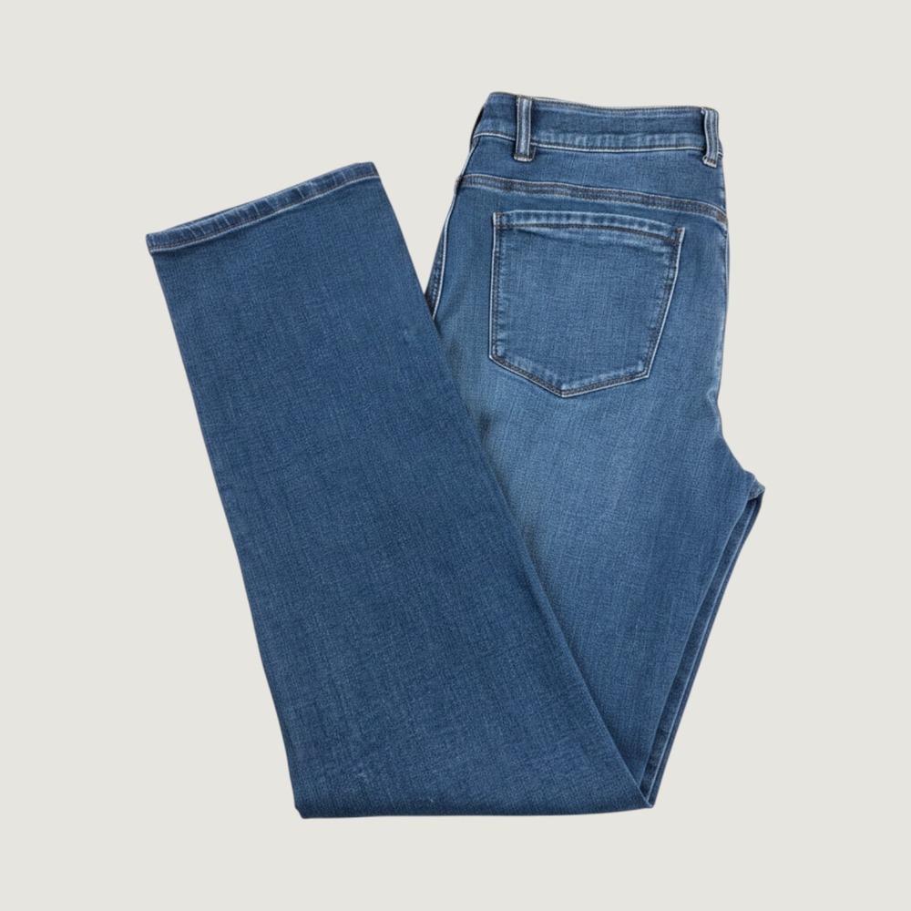 Democracy Itty Bitty Bootcut Jeans Womens‎ 10 Blue Ab Solution Mid Rise Slimming